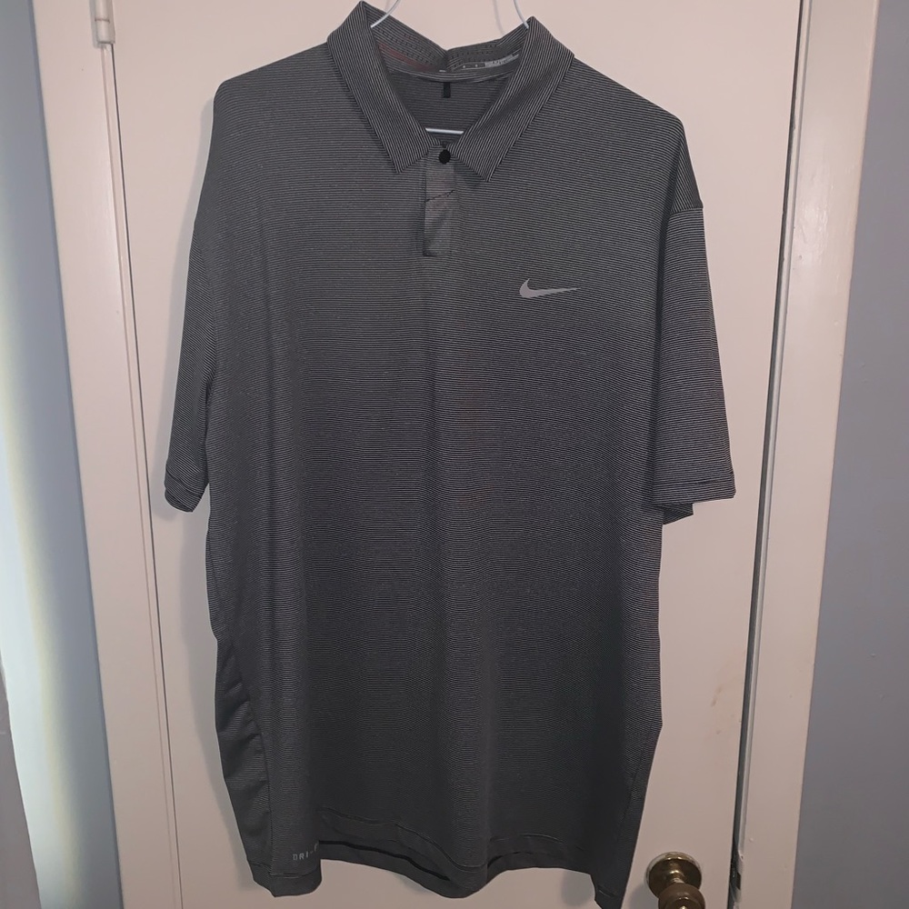 Nike Tiger Woods Striped Polo